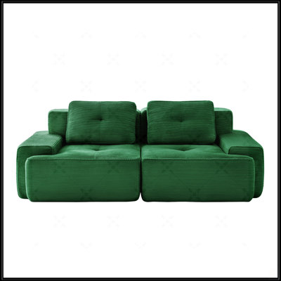 82" Modern L-Shaped Modular Sectional Sofa