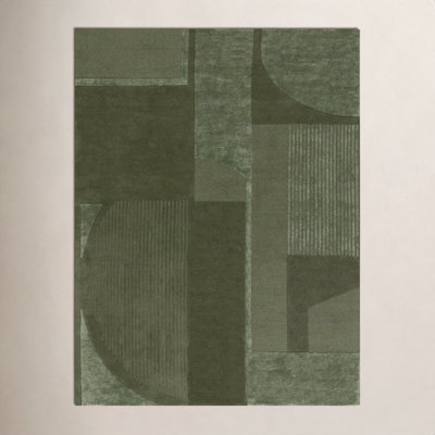Mesmer Hand Tufted Wool, Viscose, Cotton Geometric Rug
