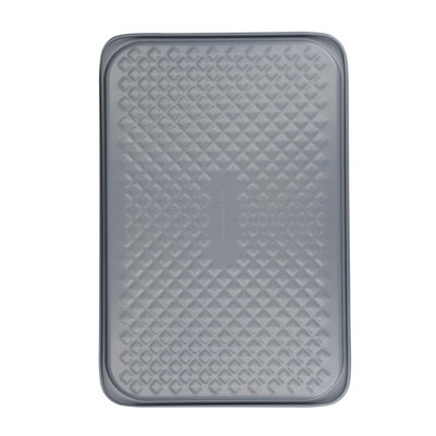 MasterClass Smart Ceramic Baking Tray with Robust Non-Stick Coating, Carbon Steel, Grey, 40 x 27cm