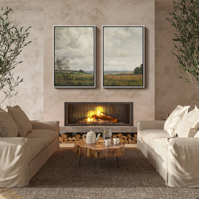 Framed Wall Art Vintage Antique Classic for Bedroom