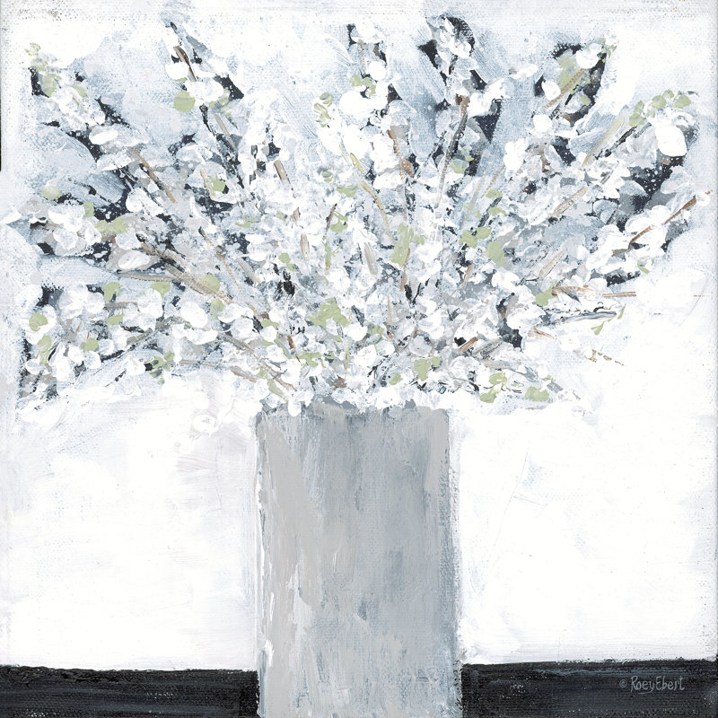 Farmhouse Floral II sur toile, H 20 po x l 20 po