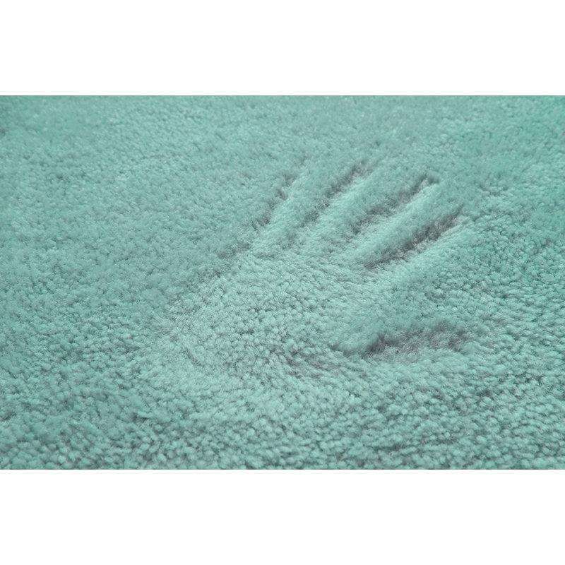 Mccluney Traditional Nylon 2 Piece Bath Rug Set with Non-Slip Backing, Sea Foam