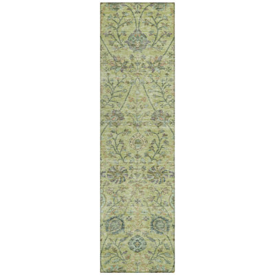 Echo Mint Washable Indoor-Outdoor Rug - 