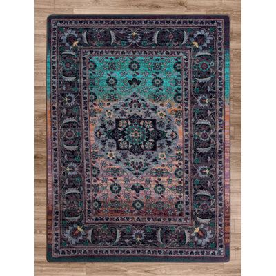 Tapis bleu Dorleus
