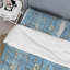 Ensemble de housse de couette bleu beige beige Country Rustic Wood III-109147637
