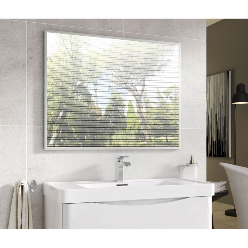 Metal Flat Wall Mirror, 70 cm H x 120 cm W
