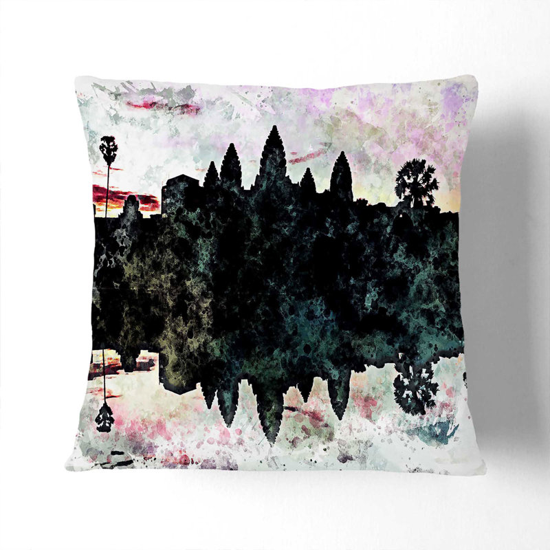 Square Throw Cushion, 40cm H x 40cm W x 15cm D