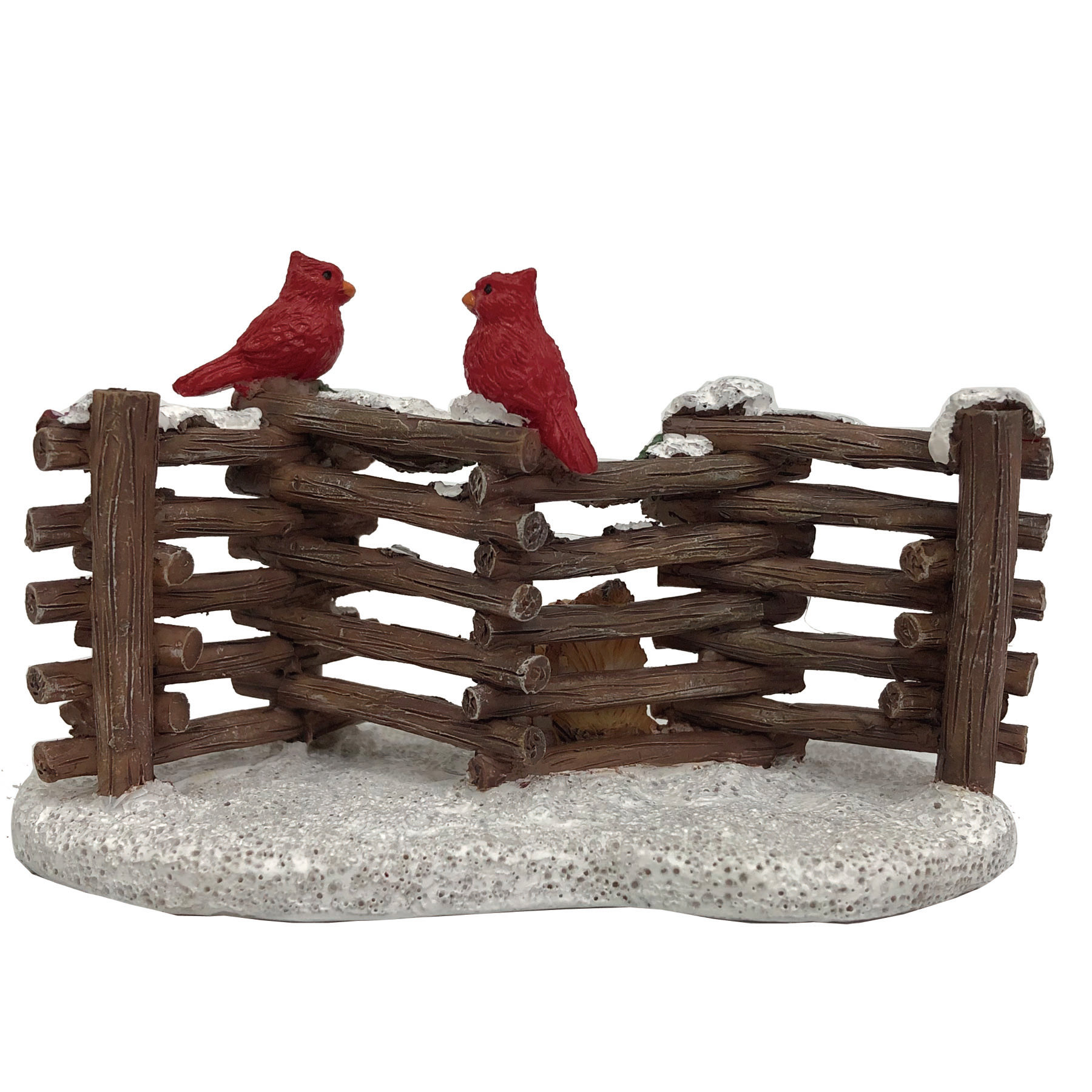 The Holiday Aisle® Hayslee Winter Cardinals Scene Embossed Indoor