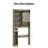 The Toilet Storage Cabinet, Farmhouse Storage Cabinet Over Toilet with 2 Barn Doors-415860159
