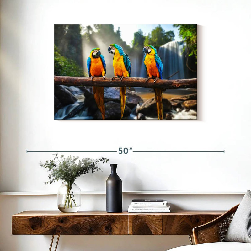 Brampt Macaw Friends, 24" H x 36" W