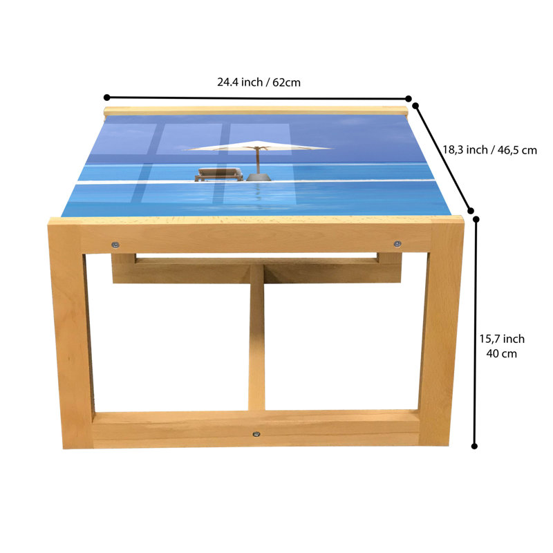 Jahvier Sled Coffee Table, 62cm H x 46cm W x 40cm D