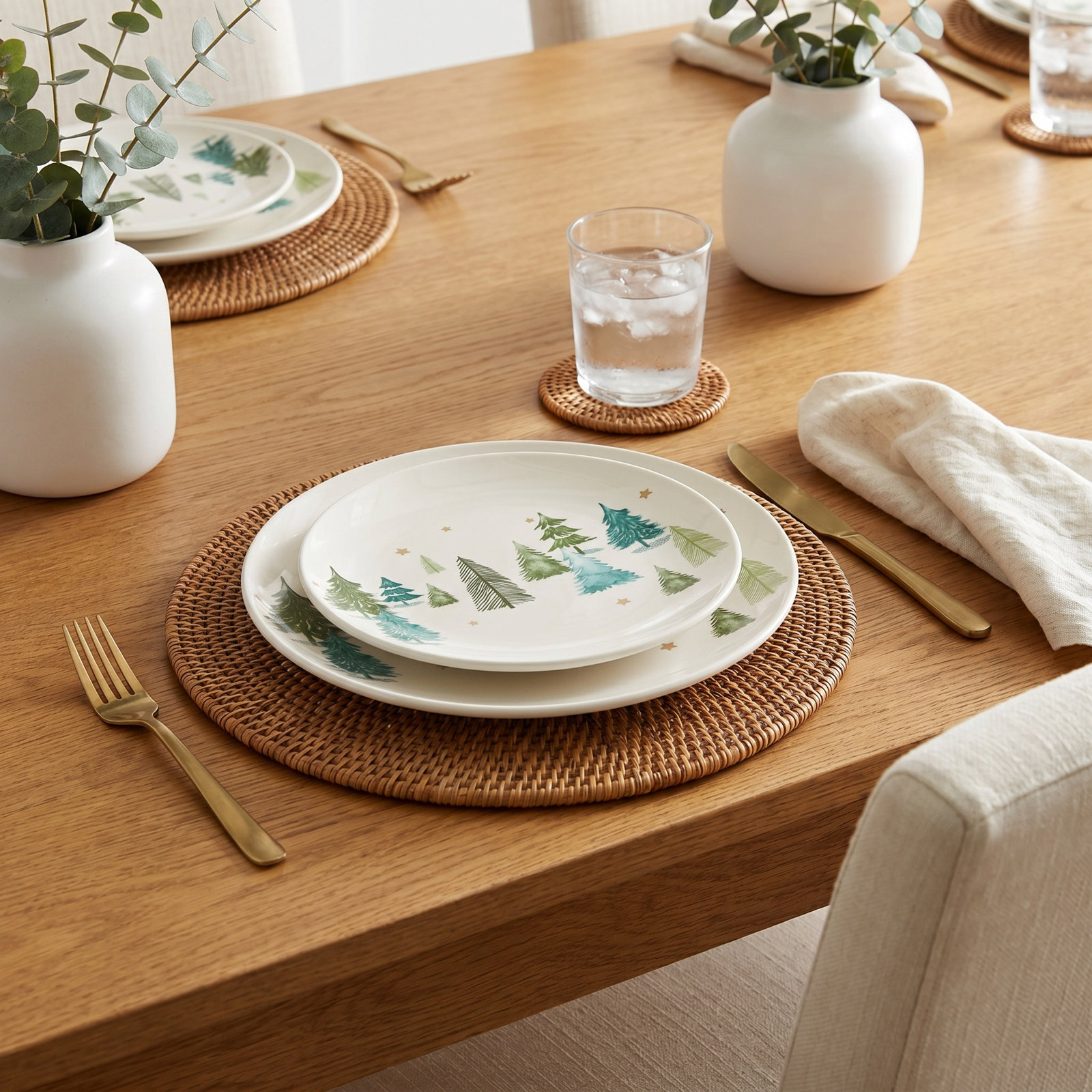 Balsam Lane 8" Porcelain Appetizer Plate