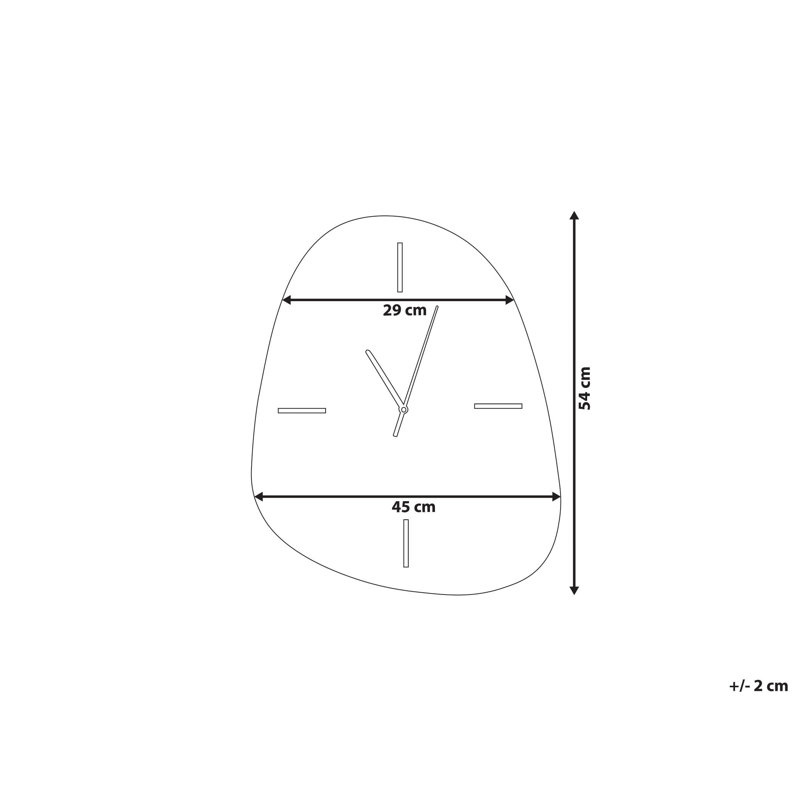 Glass Wall Clock