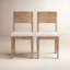 Chaise d'appoint en bois massif de Vienne