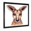 Portrait d'un kangeroo - reproduction d'art sur toile traditionnelle-66837499-66837513