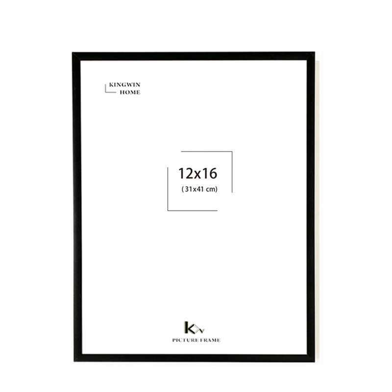 Cadre photo en aluminium Kingwin, Noir