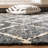 Furman Kilim Geometric Hand-Loomed Natural/Charcoal Area Rug-340418850
