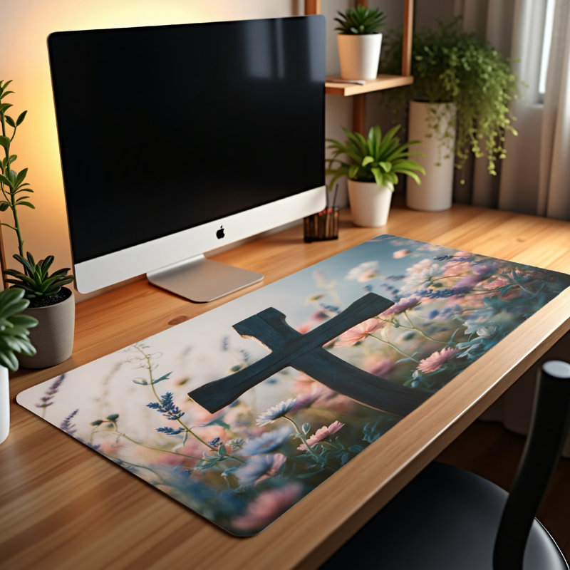 Polyester Desk Pad, 31.5x15.5