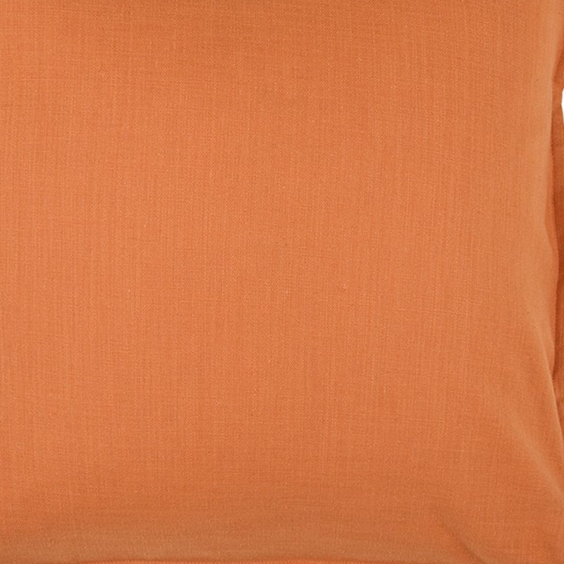 20" Hot Pink Cotton Throw Pillow, Orange