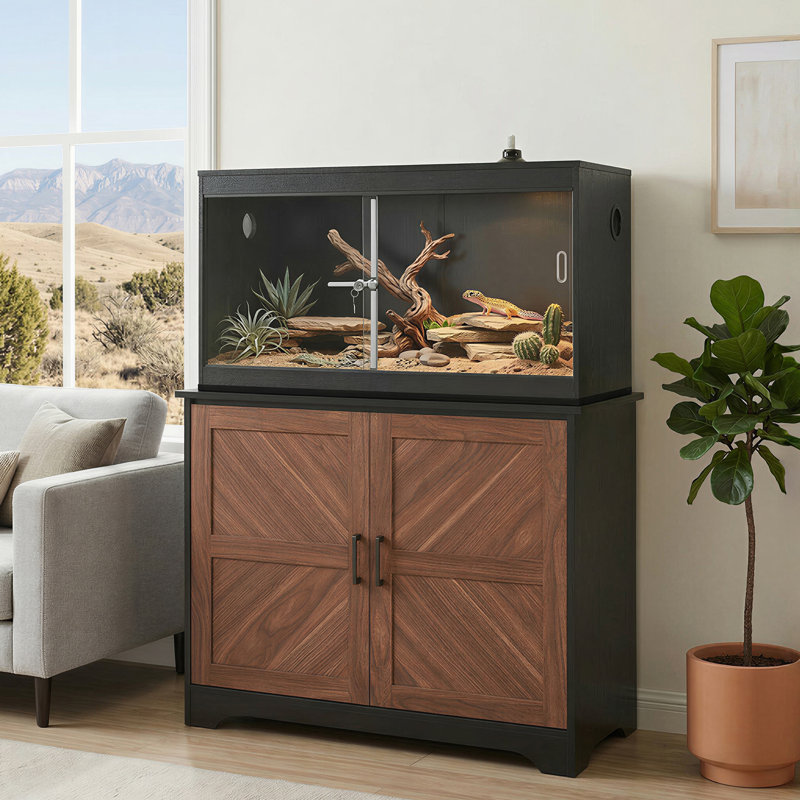 Réservoir de reptile 110 gallons, H 23 po x l 47 po x P 23,5 po, Noir