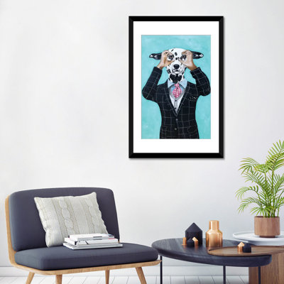 Reproduction d’art sur toile tendue, coco de paris’dalmatien regarde "