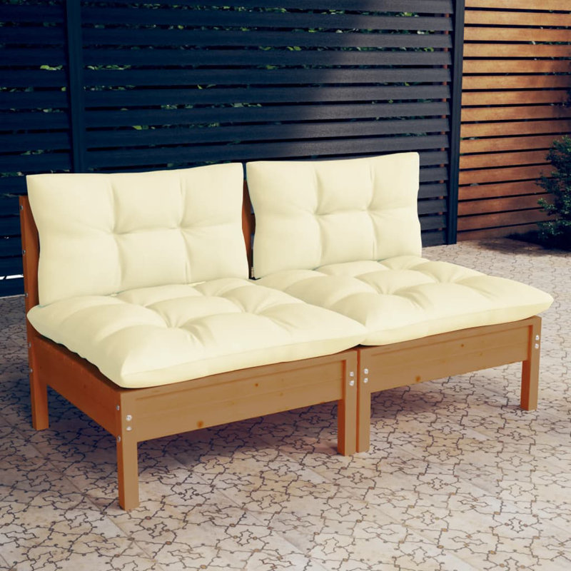 Gagny 127 Wide Outdoor, Cream, Honey Brown