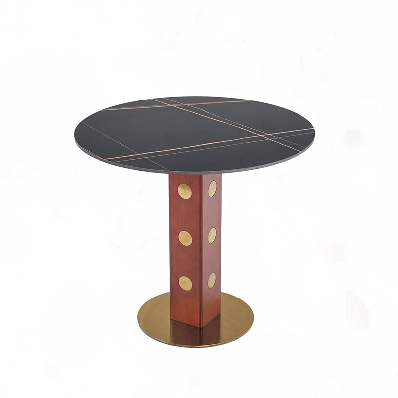 Modern Dining Table, Black, Sintered Stone