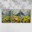 Lanscape Study Series LXIV - Ensemble de 3 toiles tendues avec châssis - Prêt à être accroché-300566519