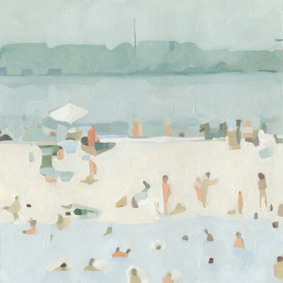 " Sea Glass Sandbar I " by Emma Scarvey Painting Print