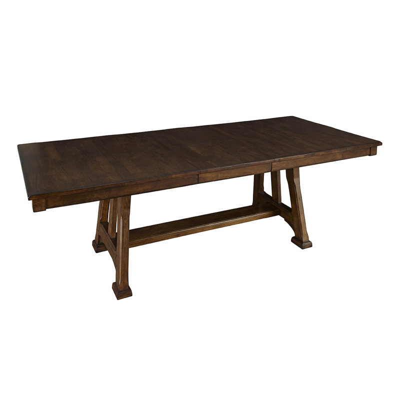 Billings Extendable Butterfly Leaf Trestle Dining Table