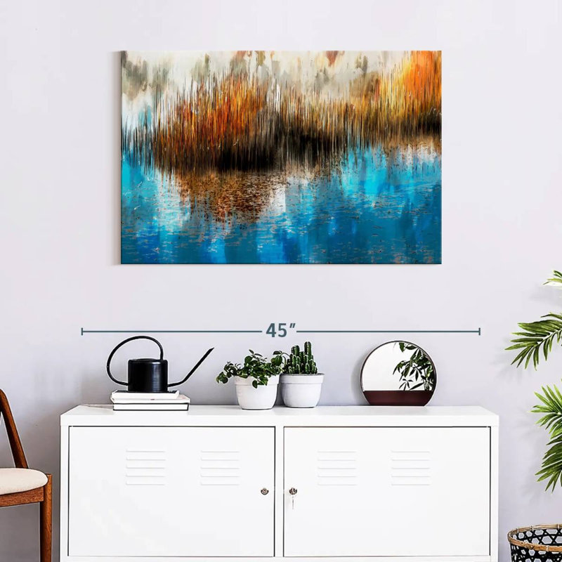 Avery Swamp Dynamic Abstract, 24" H x 36" W