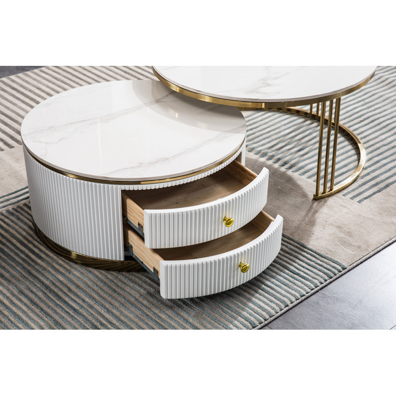 2 tables gigognes avec rangement Frame