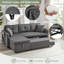  Mitzi Cotton Linen L-Shaped Pull Out Sleep 3 in 1 Convertible Sofa bed with Storage Chaise, Drop-Down Table, Cup Holders and Charging Ports (USB & Type-C)-495335374