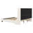 Phan Modern Textured Corduroy Upholstered Platform Bed with Wingback Headboard-667774647-667774600