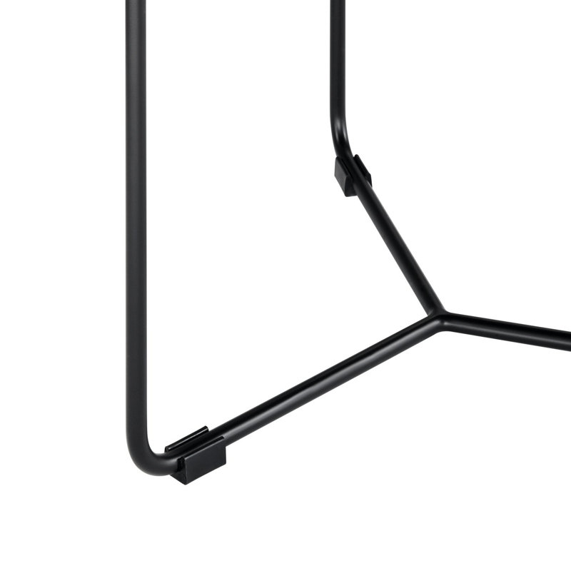 Table basse Gemini, Noir, H 17 po x L 26 po x l 26 po