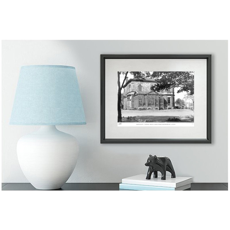 Mossley, Town Hall And War Memorial C1955 by Francis Frith - Single Picture Frame Print, 28cm H x 36cm W x 2.3cm D