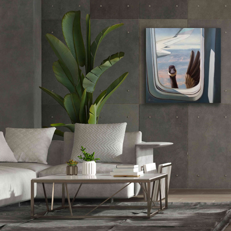 "Amical Skies" par Lucia Heffernan, H 37 po x l 37 po x P 1,5 po