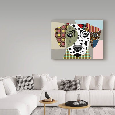 'Dalmatian Dog' Graphic Art Print on Wrapped Canvas