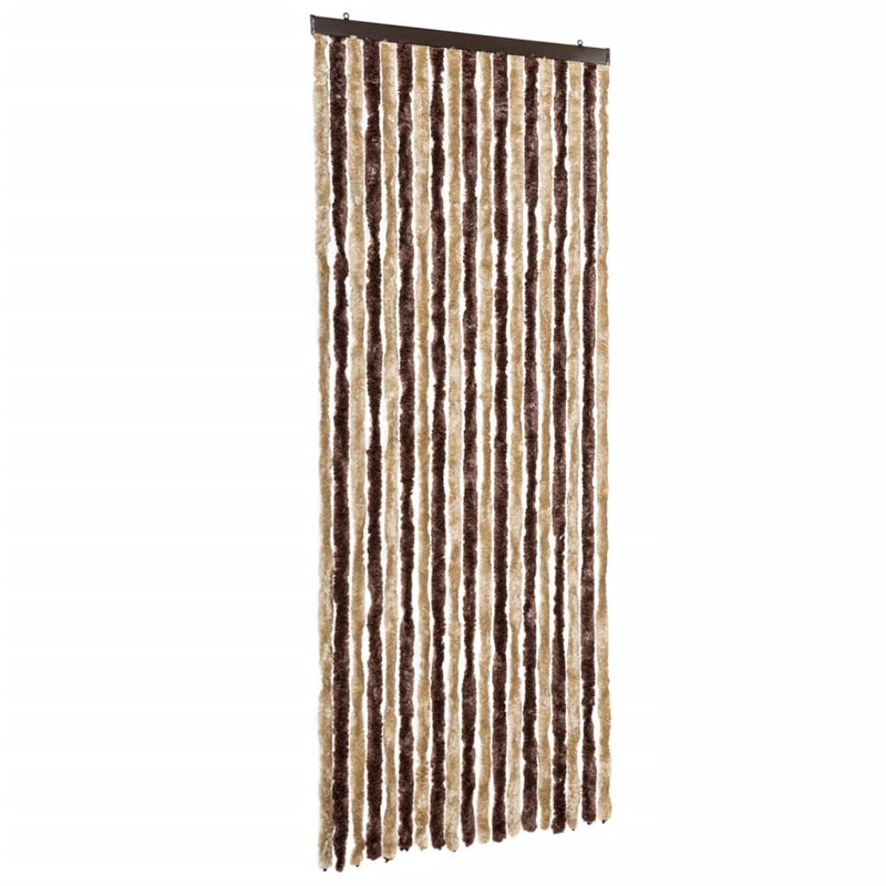 Blackout Single Curtain Panel, Beige/Brown, 56 W  x 185 D cm