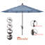 Parasol de marché Sunbrella® 8 pi 8 po Natalie-996073792-1070002595
