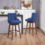 Ensemble polyvalent de 2 tabourets de bar pivotants au design robuste et confortable