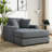 43.5" Oversized Chaise Lounger with Charge Station-102038759