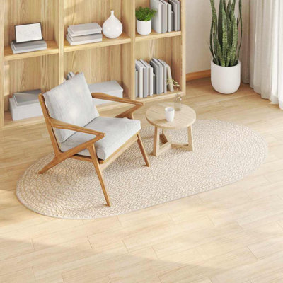 Oval Machine Braided Area Rug