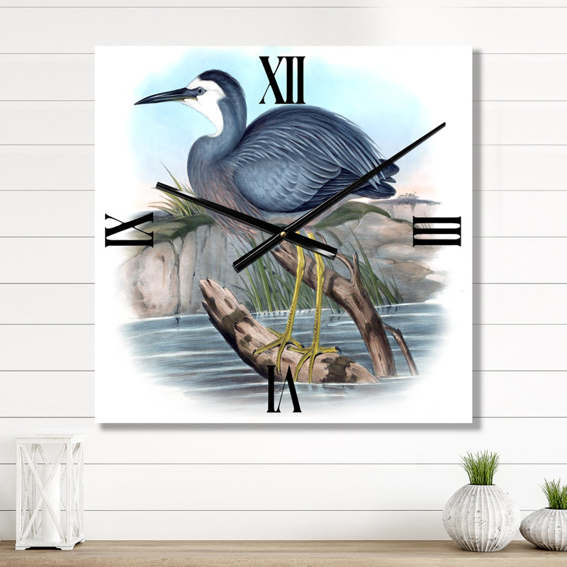 Horloge murale rétro, oiseaux australiens II, Petit