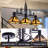 3-light Rustic Tiffany Billiard Pool Table Light  Farmhouse Chandelier