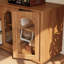 Meuble télé avec portes en verre