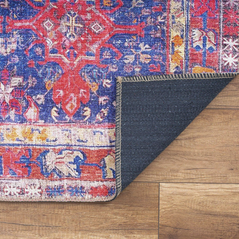 Luxueux tapis lavable à la machine, 100% polyester, 7,5 x 10,8 pieds | Hauteur des poils: 0,2 po, 1850 g / m² | Dessus en polyester recyclé, facile d'entretien, parfait pour le salon et la chambre à coucher, conception douce et durable