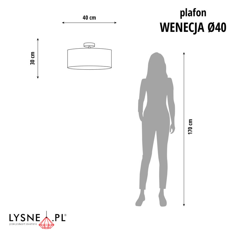 WENECJA BOHO 3 - Light Simple Pendant, White