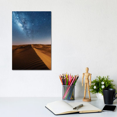 Milky Way and the Desert, Oman 1 Piece Wrapped Canvas Wall Art