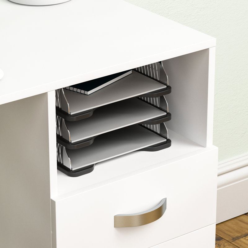 Muskoka Solid Wood Base Writing Desk, White